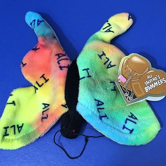 Muhammad Ali Salvinos Bammers Bear Butterfly Bee 1999 Boxing Bean Bag Plush Tags - Picture 3 of 12